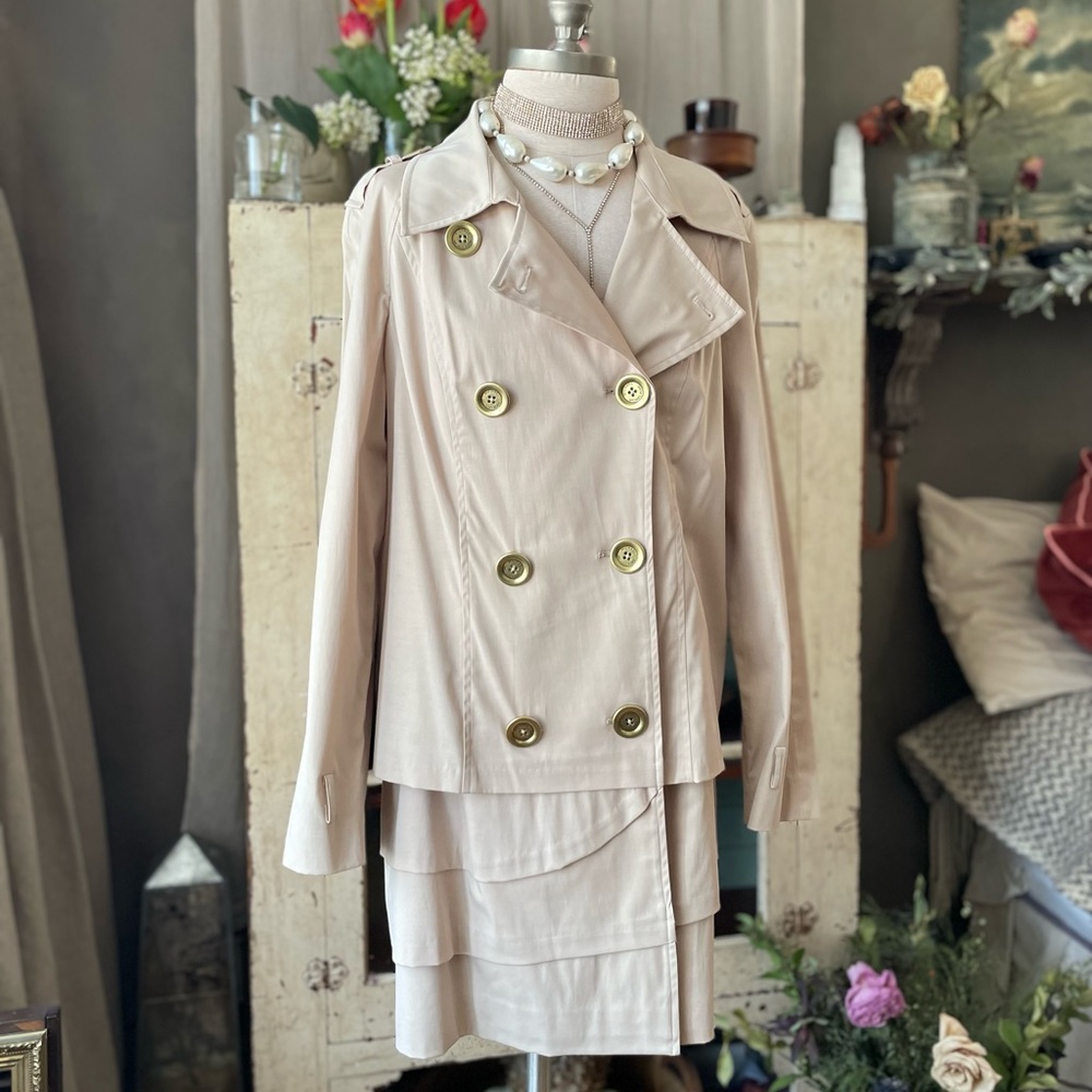 NWT Michael Kors trench coat sz 10 - Picture 2 of 11